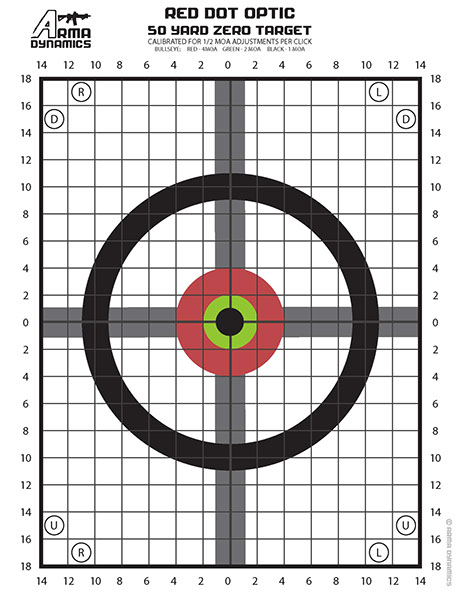 Free 100 Yard Printable Rifle Zeroing Target